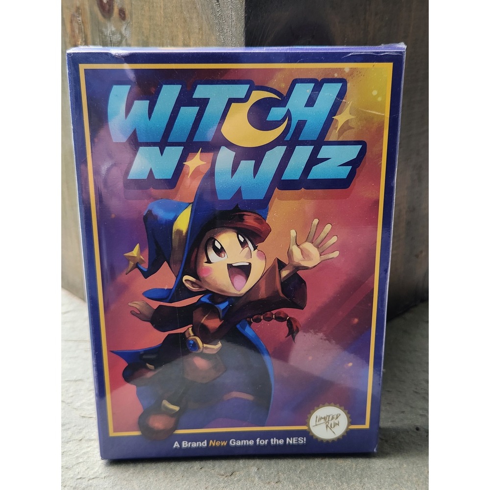 Witch n Wiz Nintendo NES Limited Run Games Matt Hughson New Sealed Puzzle Game